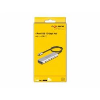 Delock Usb 10 Gbps Usb Type-c? Hub With 4 X Usb Type-c? Female