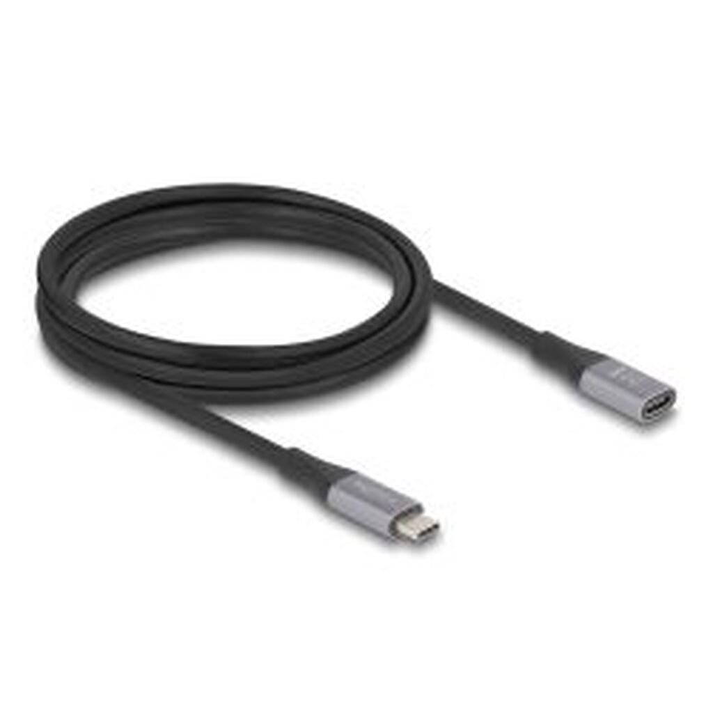 Delock Usb 40 Gbps Extension Cable Usb-c M-f Pd3.1 240w 2m Metal