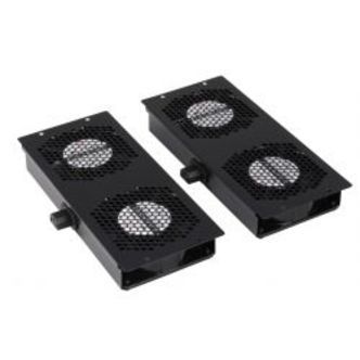 Toten 19-ft20, 1u 19 Fan Package With 2 Fans, Black