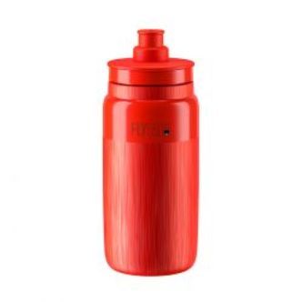 Elite Bottle FLY TEX Red, Grey Logo 550ml - Drikkeflaske