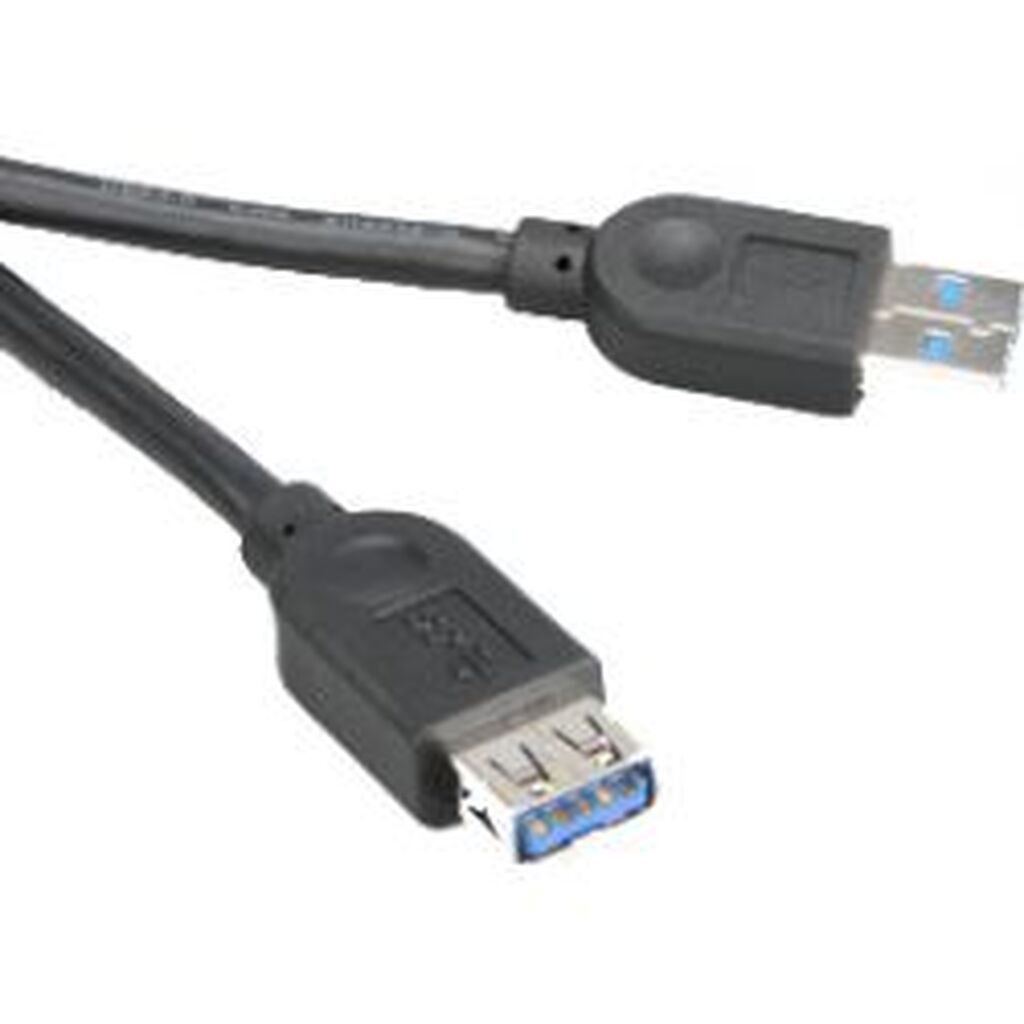 Akasa UsbÂ 3.0Â cable, TypeÂ aÂ male, TypeÂ aÂ female,Â 1.5mÂ , Black