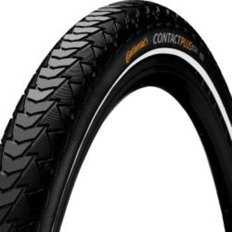 Continental Dæk Contact Plus Full Black 40-622/700x40c Rigid Refl Sl - Cykeldæk