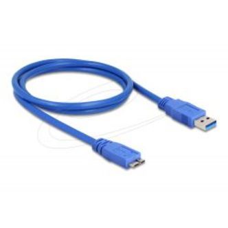 Delock Usb 5 Gbps Cable Type-a Male To Type Micro-b Male 1 M Blue