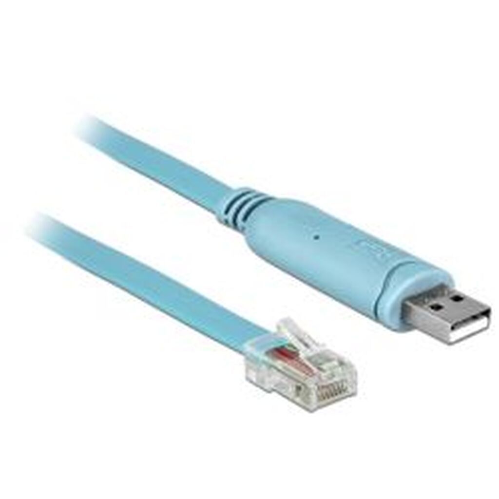 Delock Adapt Usb 2.0 Typea Male&gt;1xserial Rs-232 Rj45 Male 3.0m Blue