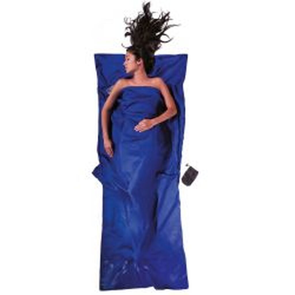 Cocoon Travelsheet,100% Silk, Ultramarine Blue - Lagenpose