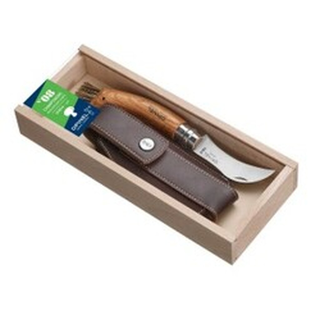 Opinel Svampekniv NÂ°8, Eg, Giftbox