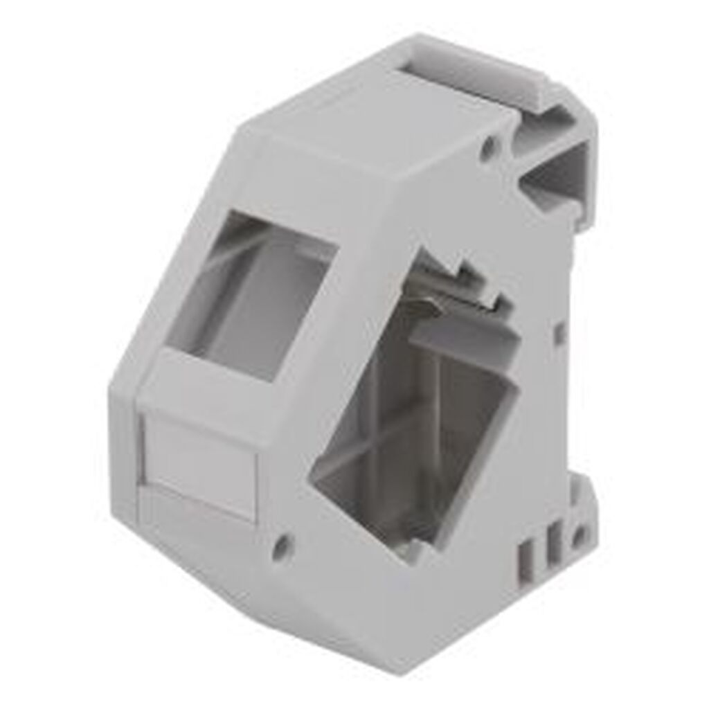 Deltaco Keystone Holder For Din Rail, Shielding, Plastic, Grey