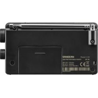Sangean Sr-36 Black Am/fm Analog Pocket Radio With Built-in Speaker
