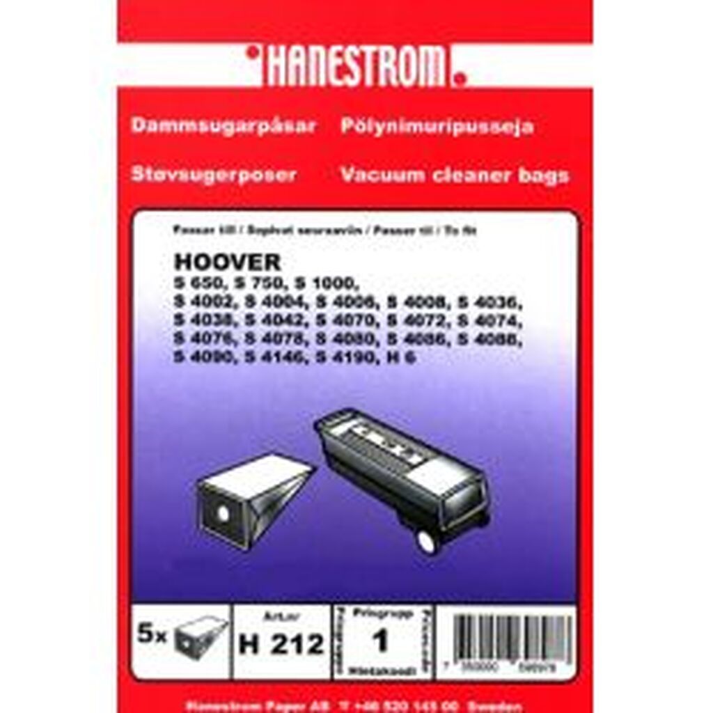 Hanestroem Dammsugarpåsar Hoover S 4002, S 4004