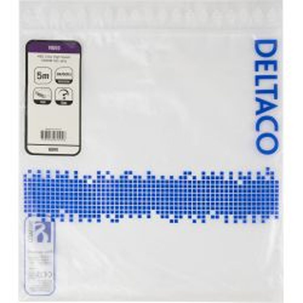 Deltaco Hdmi 2.1 Cable, 48g, 5m, Black, Flat