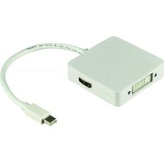 Deltaco Mini Displayport &gt; Dvii/hdmi/displayport Ultra Hd 30hz 0.2m