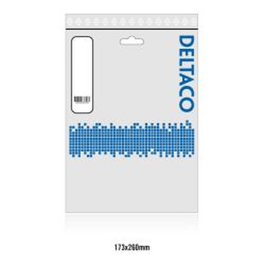 Deltaco S/ftp Cat6 Patch Cable, Lszh, 0.5m, Grey