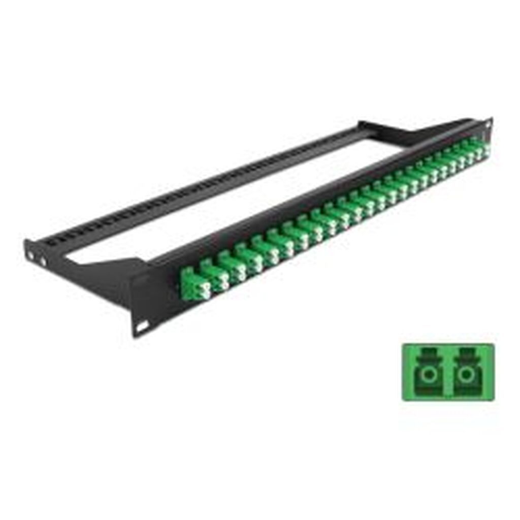 Delock 19? Fibre Patch Panel 24 Port Lc Duplex Green