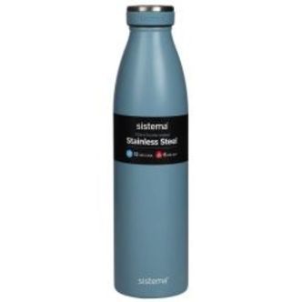 Sistema Stainless Steel 750ml - Støvet blå - Drikkeflaske