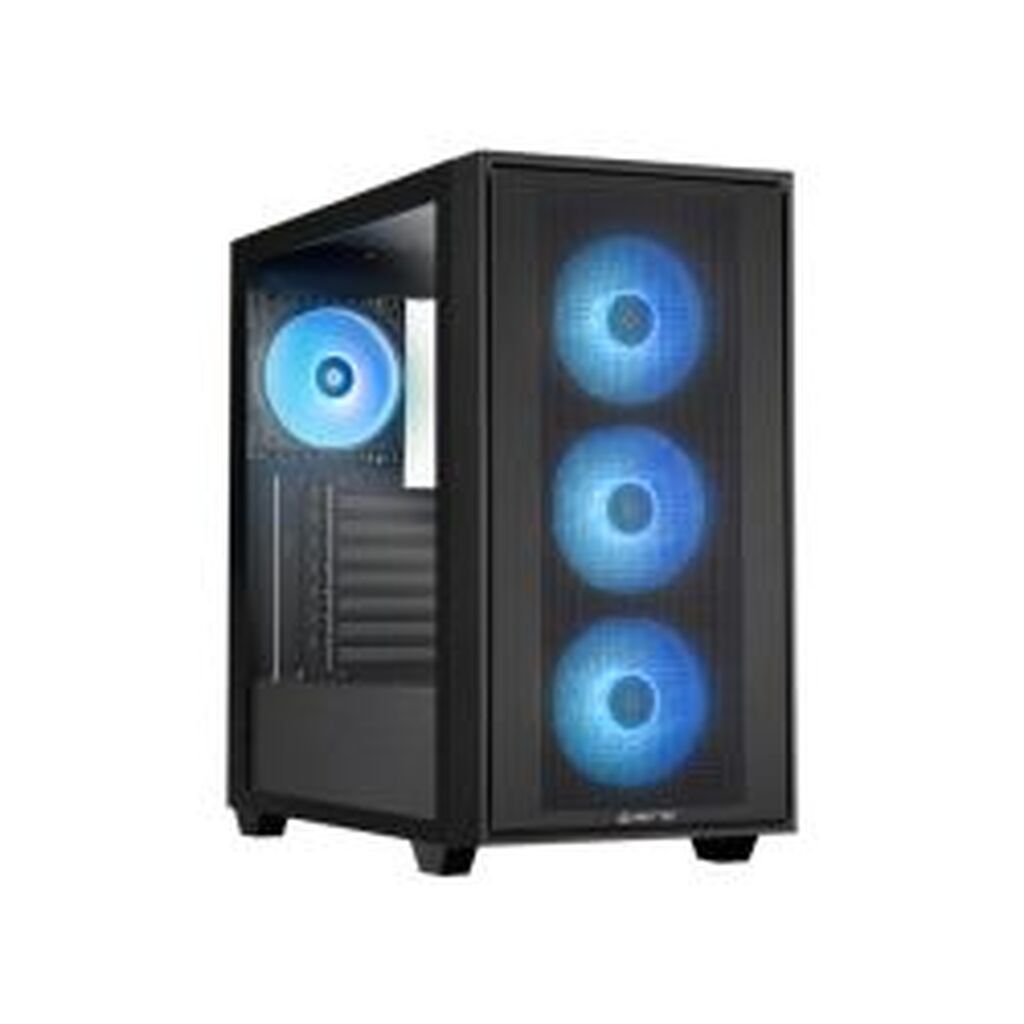 Chieftec E-atx Gaming Case, T Glass, 4x Rgb Fan, Usb-c, Black