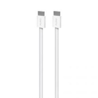 Puro Braided Cable Fabk4 Usb-c To Usb-c, 1.5m 60w 480mbps, White