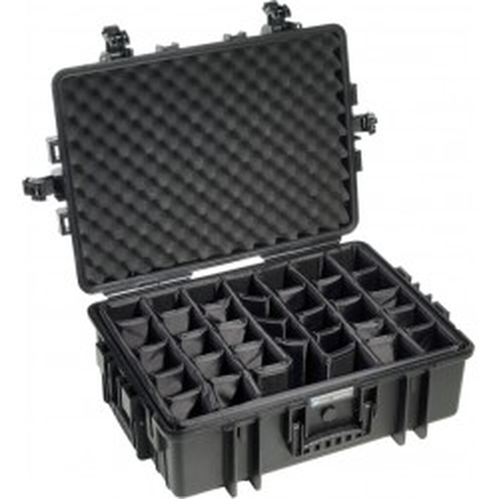 B&W Outdoor Cases BW OUTDOOR CASES TYPE 6500 BLK RPD (DIVIDER SYSTEM - Kuffert