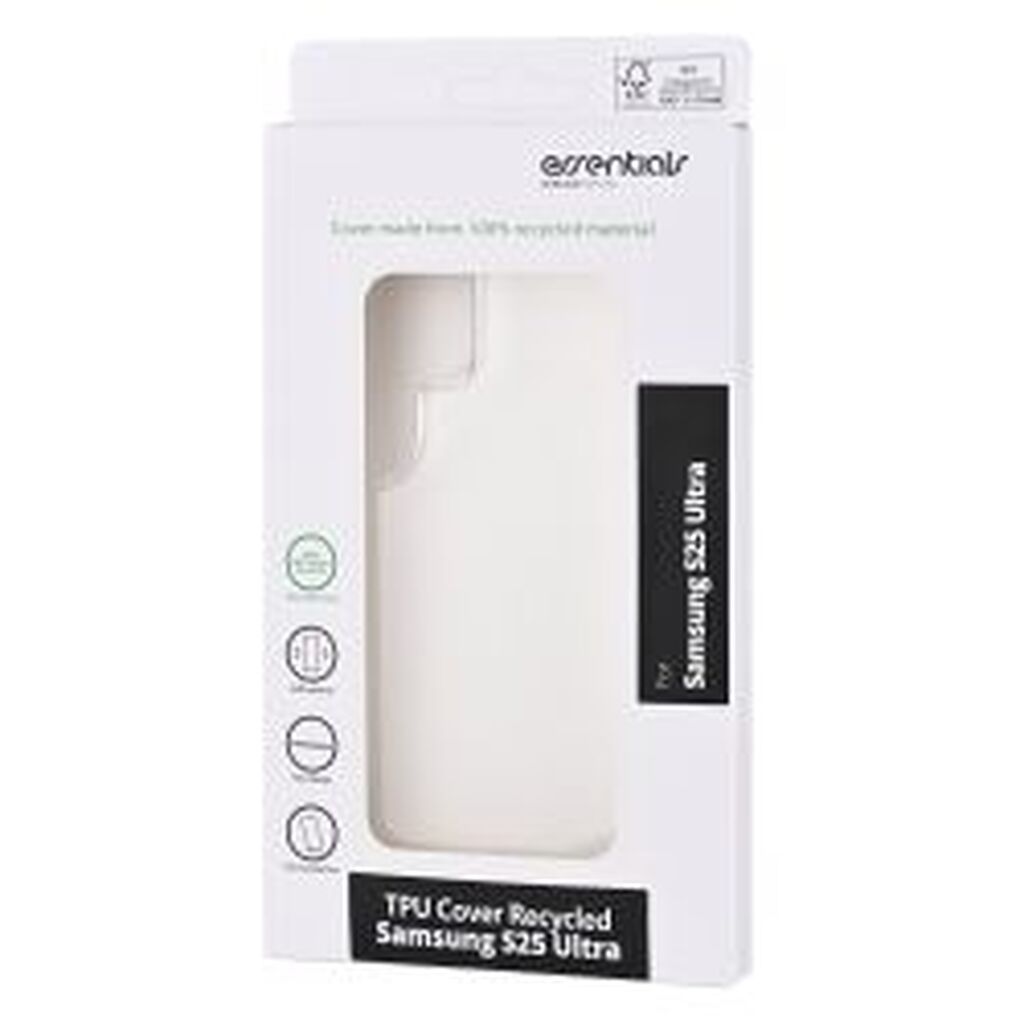 Essentials Samsung Galaxy S25 Ultra Recycled Tpu Back Cover,transparent