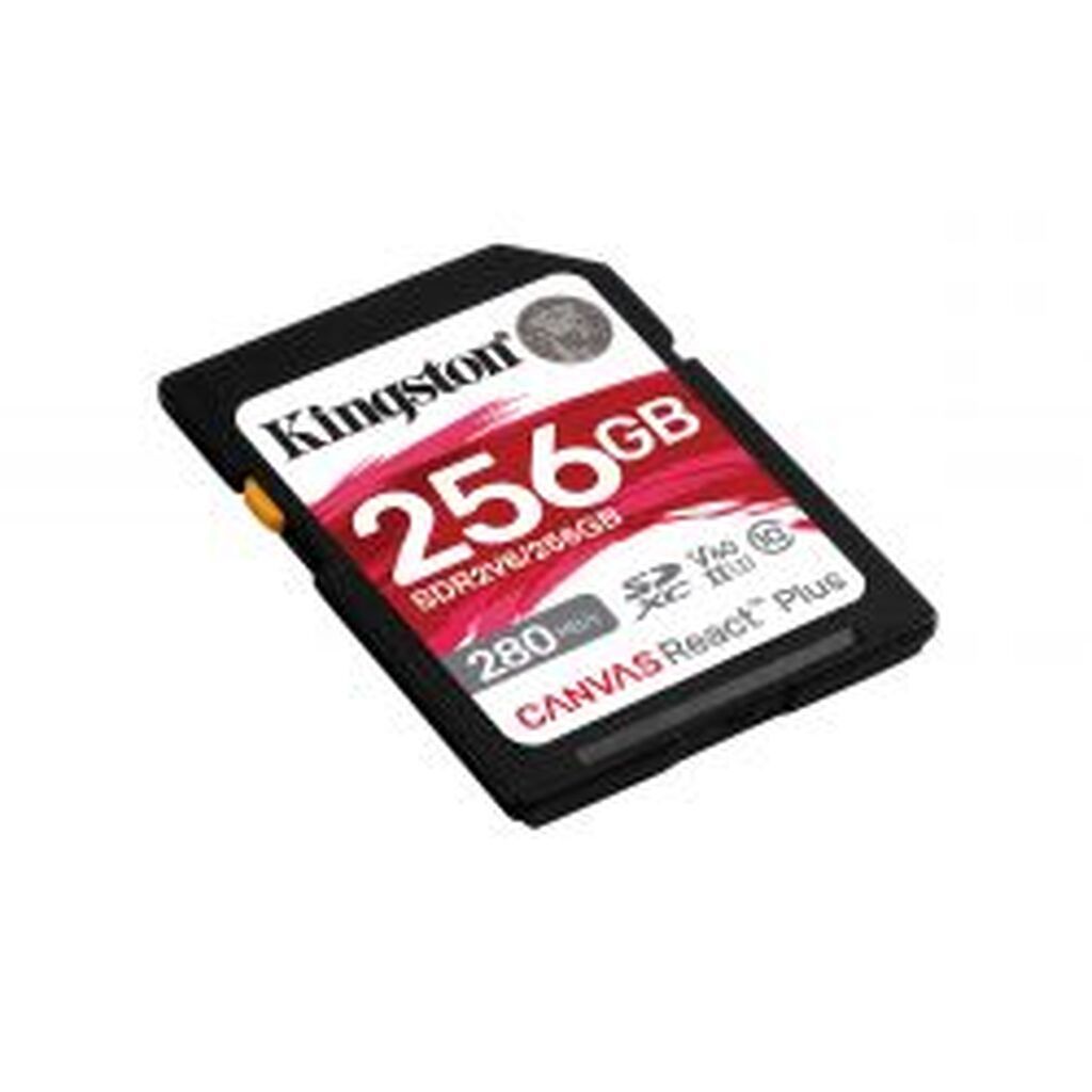 Kingston 256gb Canvas React Plus Sdxc Uhs-ii 280r/150w U3 V60 4k