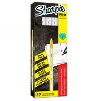 Sharpie China Marker White Tuck. 12-pack