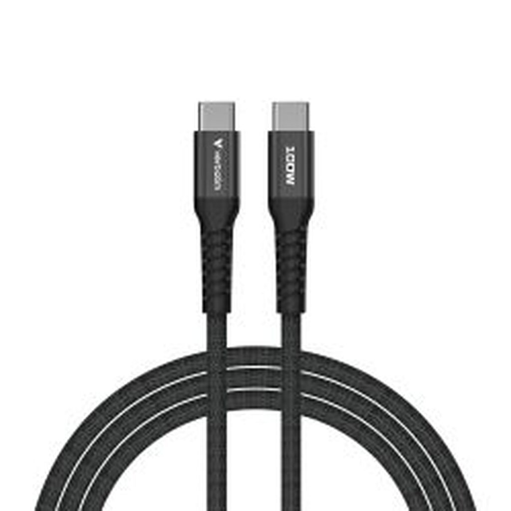 Verbatim Sync & Charge Cable Usb-c To Usb-c 100w Magnetic 120cm Black