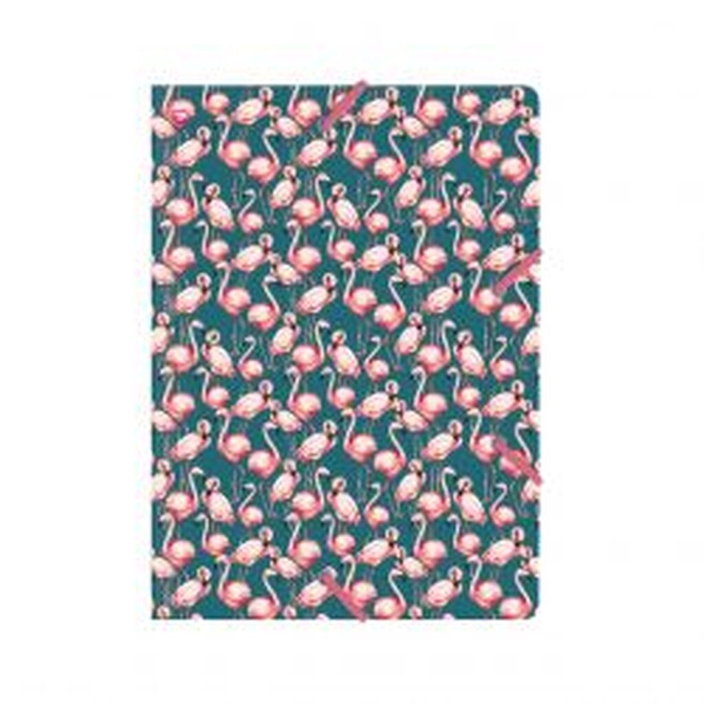 Cedon D Luxe Folder Pink Flamingo - Elastikmappe