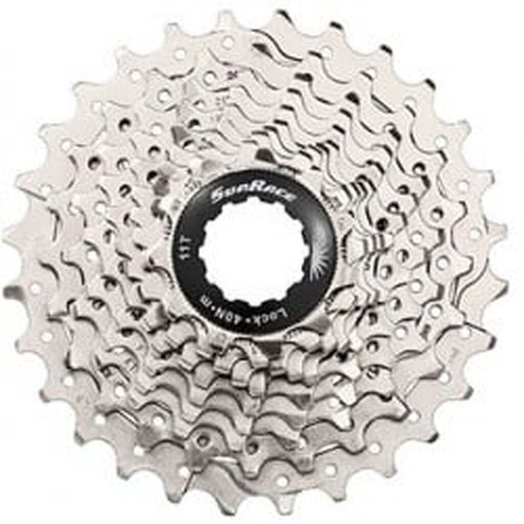 Sunrace Kassette 10 Speed 11-42 Sølv Metallic - Tandhjul
