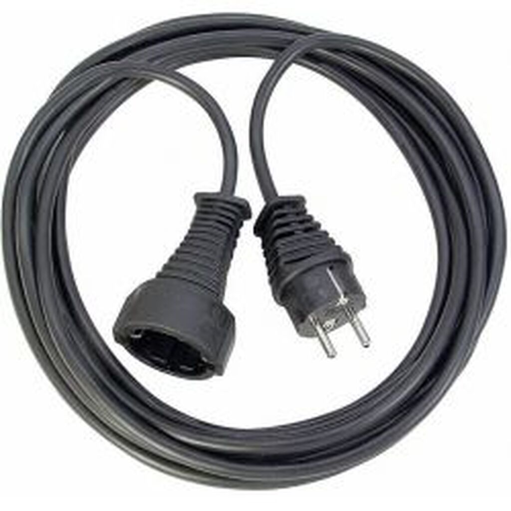 Brennenstuhl Earthed Extension Cable, Cee 7/7 - Cee 7/4, 2m, Black
