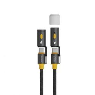 4smarts 3in1 Usb-c Cable Set Explorer, 240w, 1.5m, Black