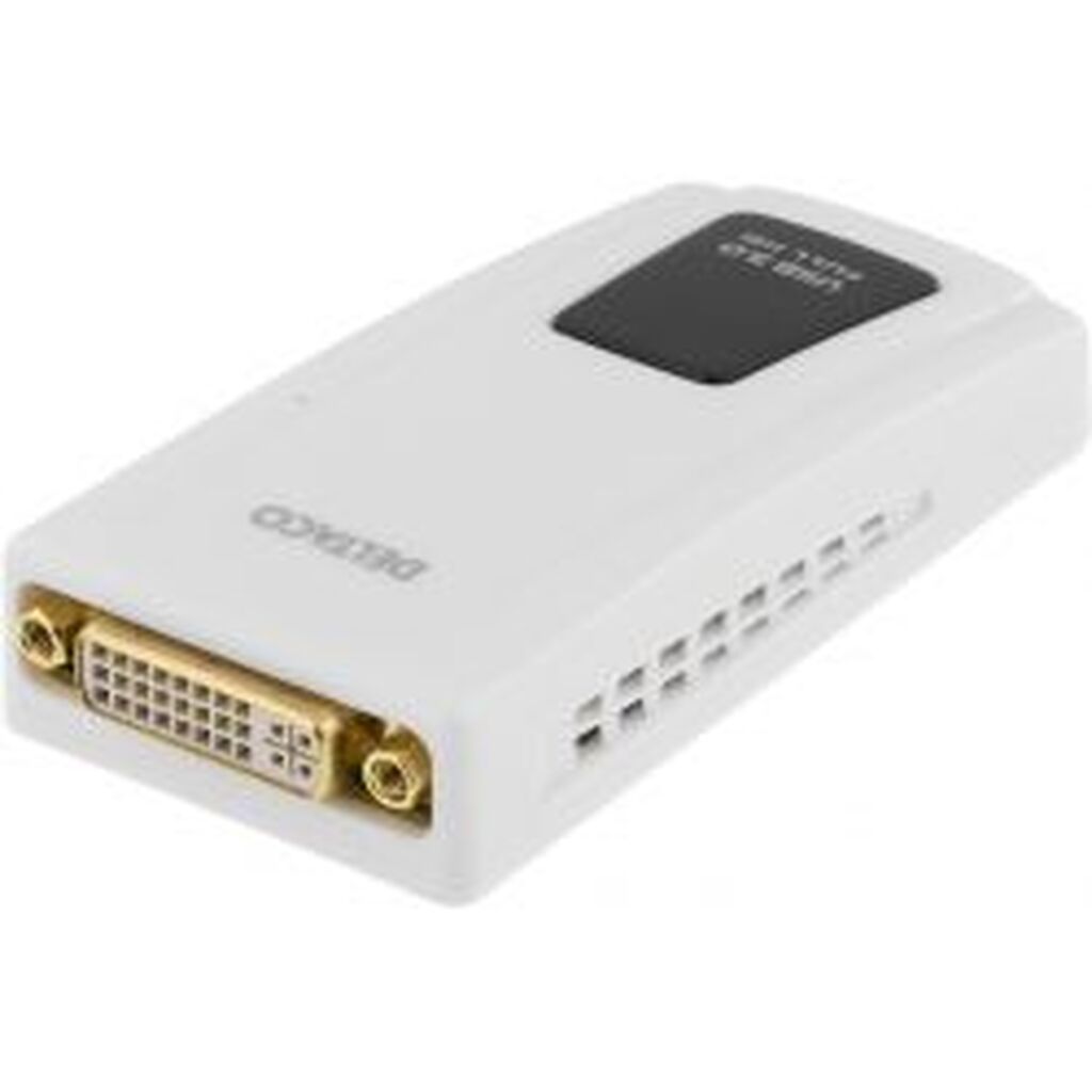 Deltaco Prime Usb3&gt;dvi/hdmi/vga Adapter Dvii Dual Link Socket Microb