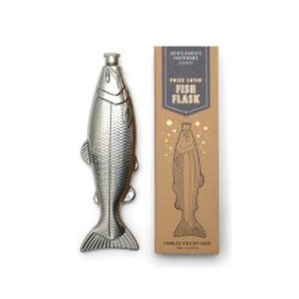 Gentlemen's Hardware Fish Hip Flask - Lommelærke