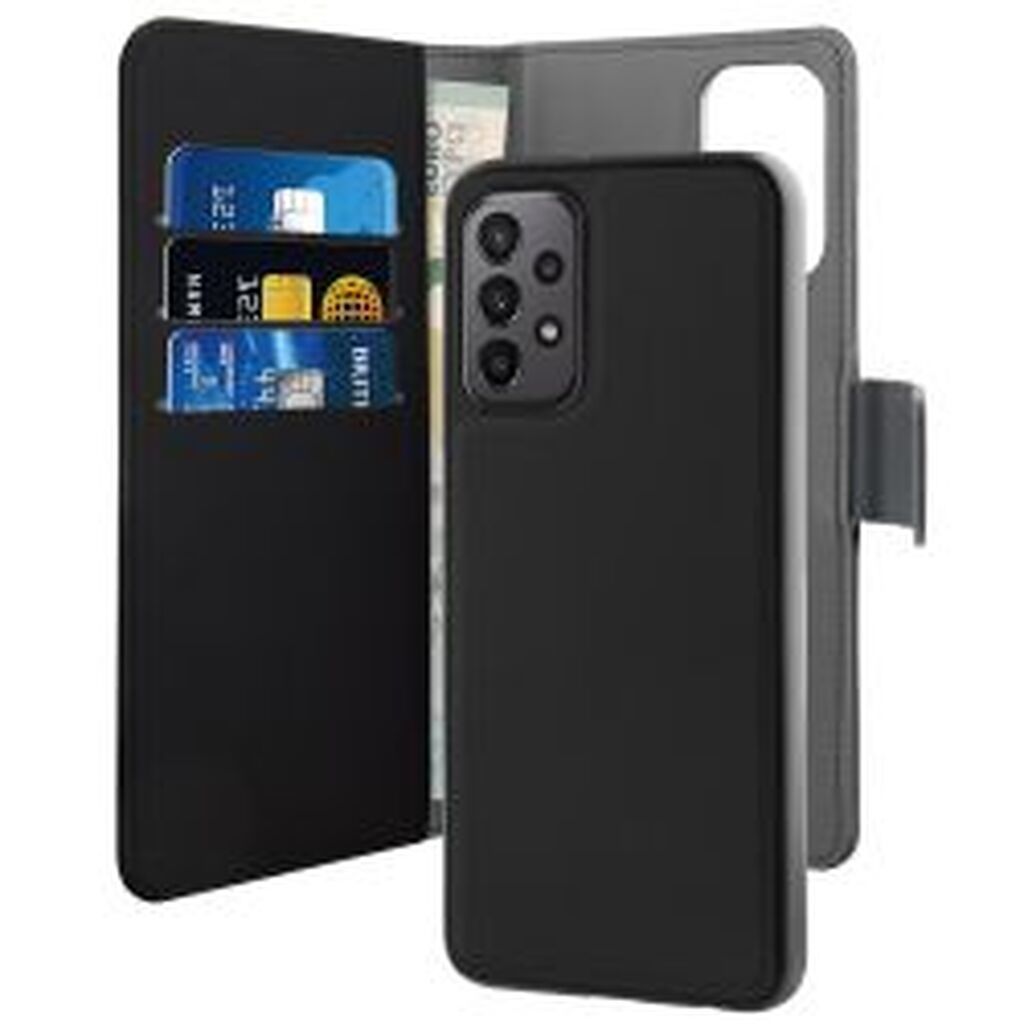 Puro Samsung Galaxy A23 4g/5g Wallet, Detachable, Black - Mobilcover