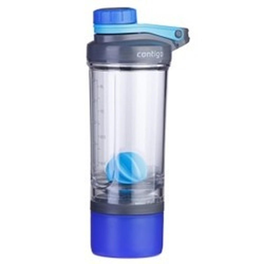 Blå compartment + 650 ml shake & go fit contigo