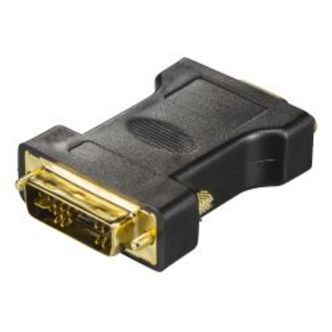 Deltaco Dvi-a - Vga Adapter, Black - Adapter