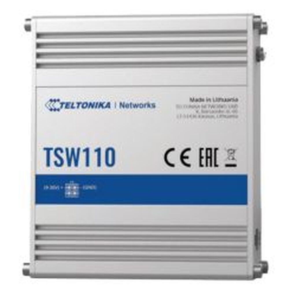 Teltonika Tsw110 Switch Unmanaged 5x10/100/1000 Din Rail Mountable