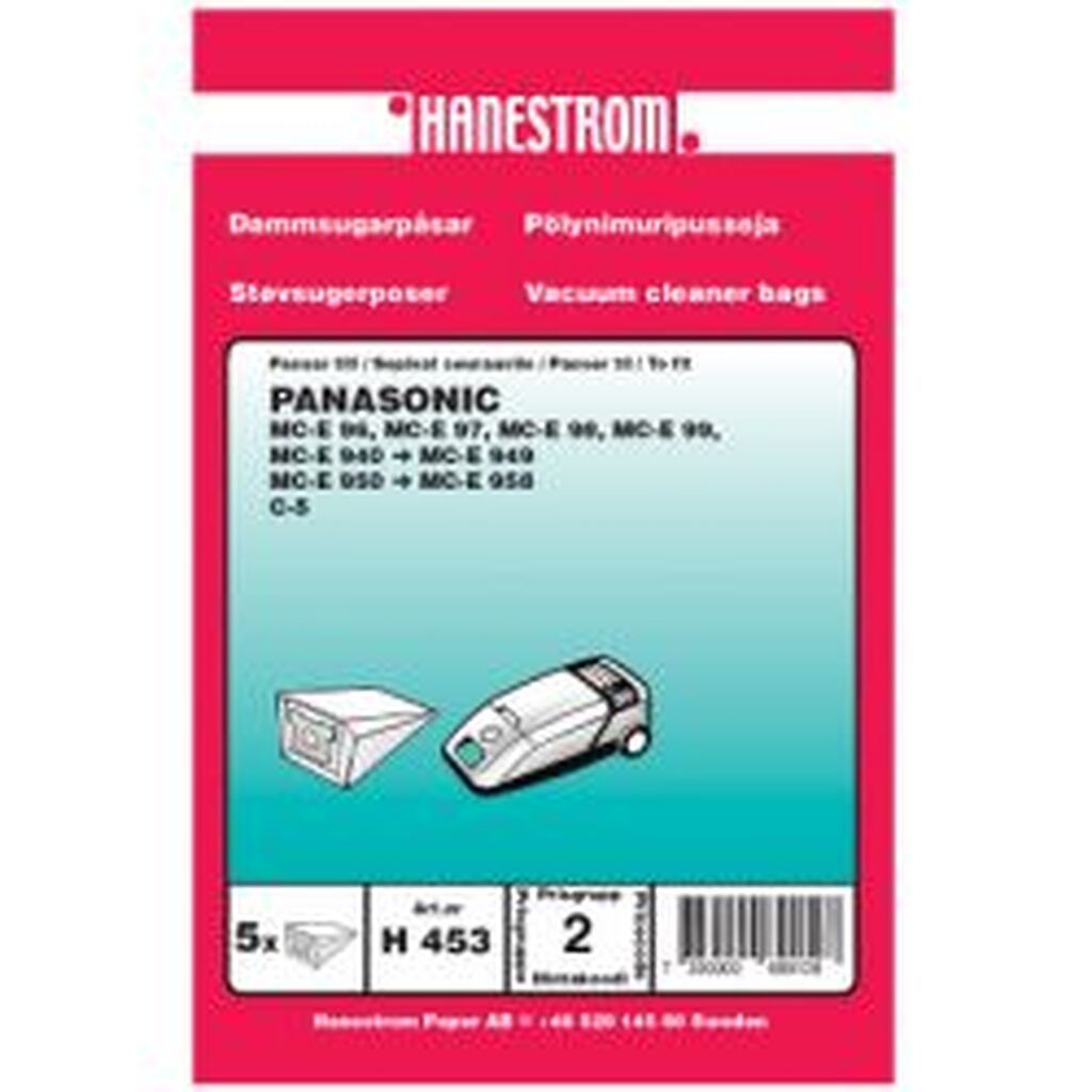 Hanestroem Dammsugarpåsar Panasonic Mc-e 940 Serie