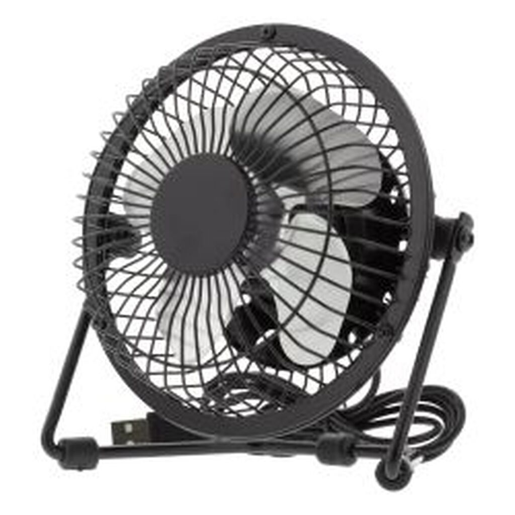 Deltaco Usb Fan, 10cm, Table Model, 1x Usb Type A Ma, Black - Ventilator