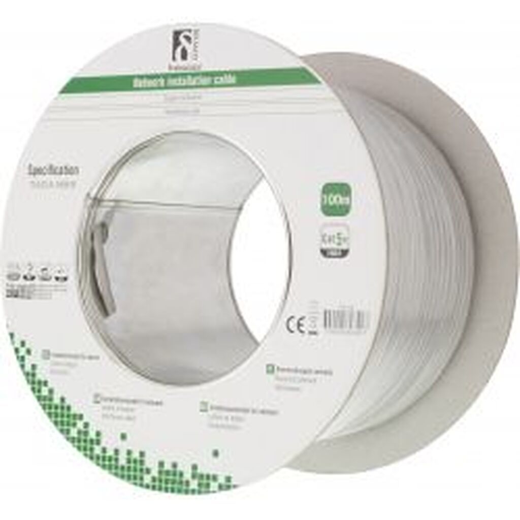 Deltaco U/utp Installation Cable, Cat5e, 100m, Grey