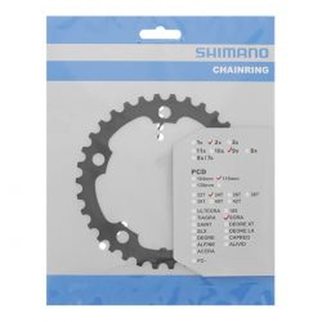 Shimano Klinge 34t Fc-3550 110mm, Sort, 10-sp - Cykel klinge