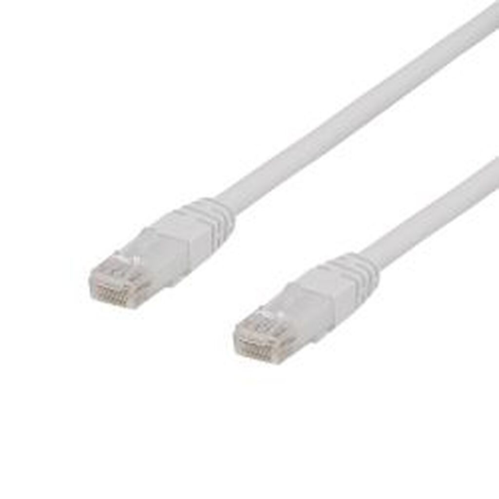 Deltaco U/utp Cat6a Patch Cable, Lszh, 0.3m, White