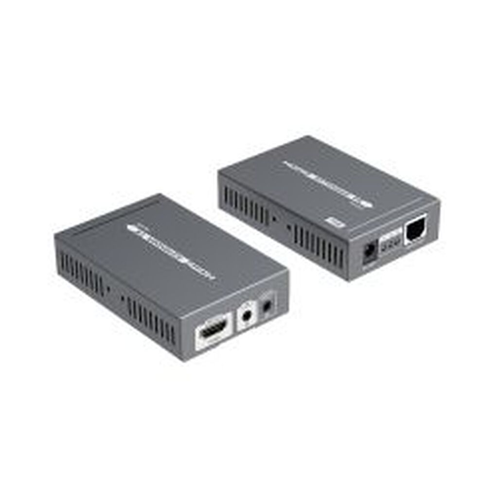 Deltacoimp Hdmi Extender Over Ethernet, 70m, Poe, Hdbase T, Black
