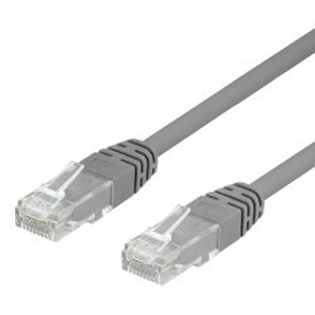 Deltaco U/utp Cat6 Patch Cable, Lszh, 20m, Grey