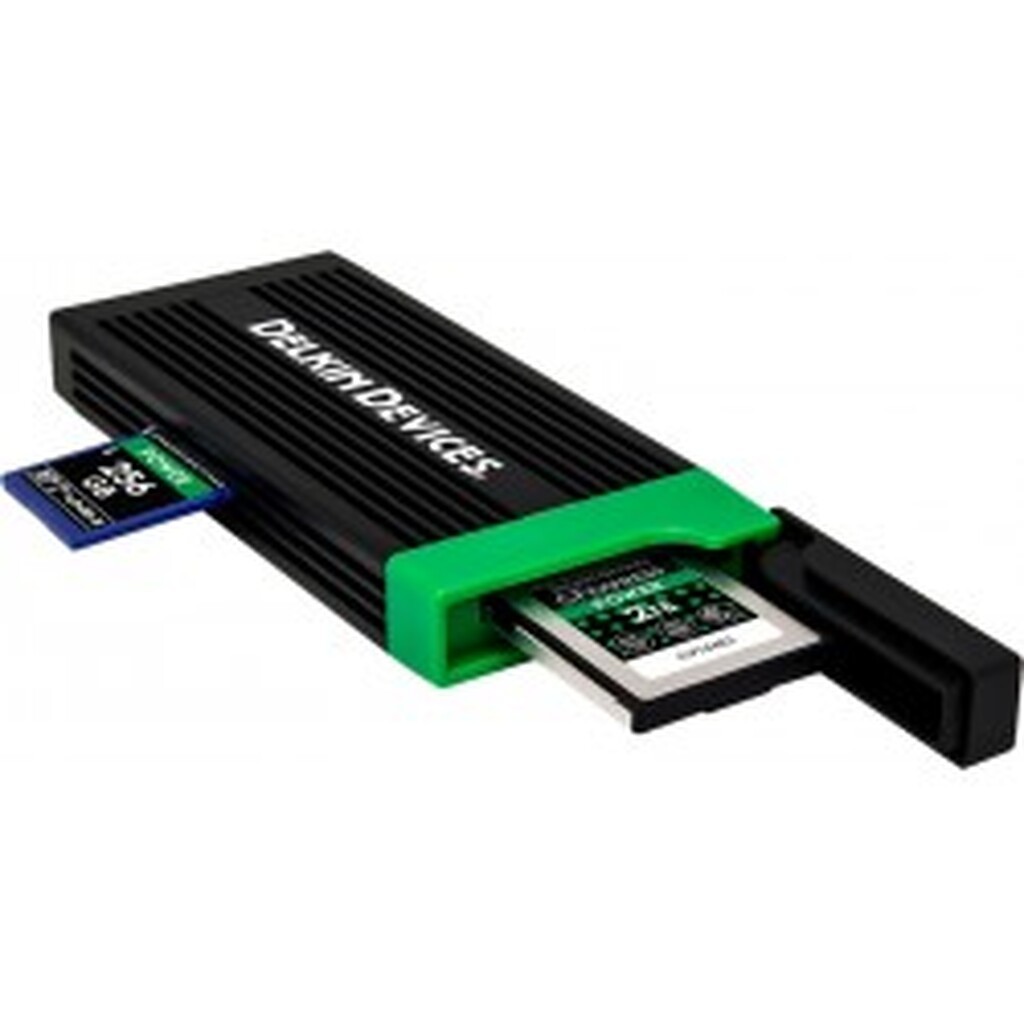 Delkin Cardreader CFexpress Type B & SD UHS-II (Type C to C & Type C to A Cables) - Hukommelseskort