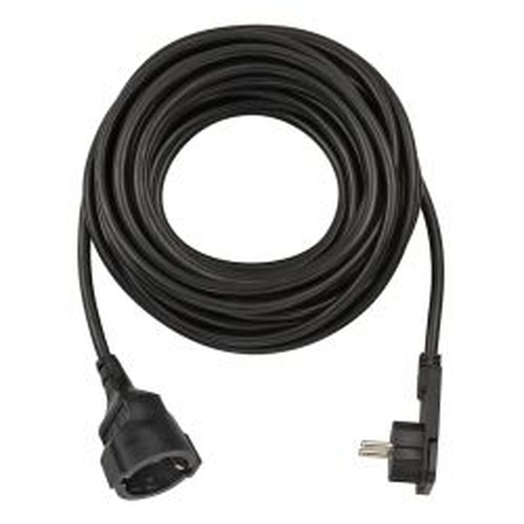 Brennenstuhl Short Extension Cable, Angled Flat Plug 10m H05vv-f3g1.5