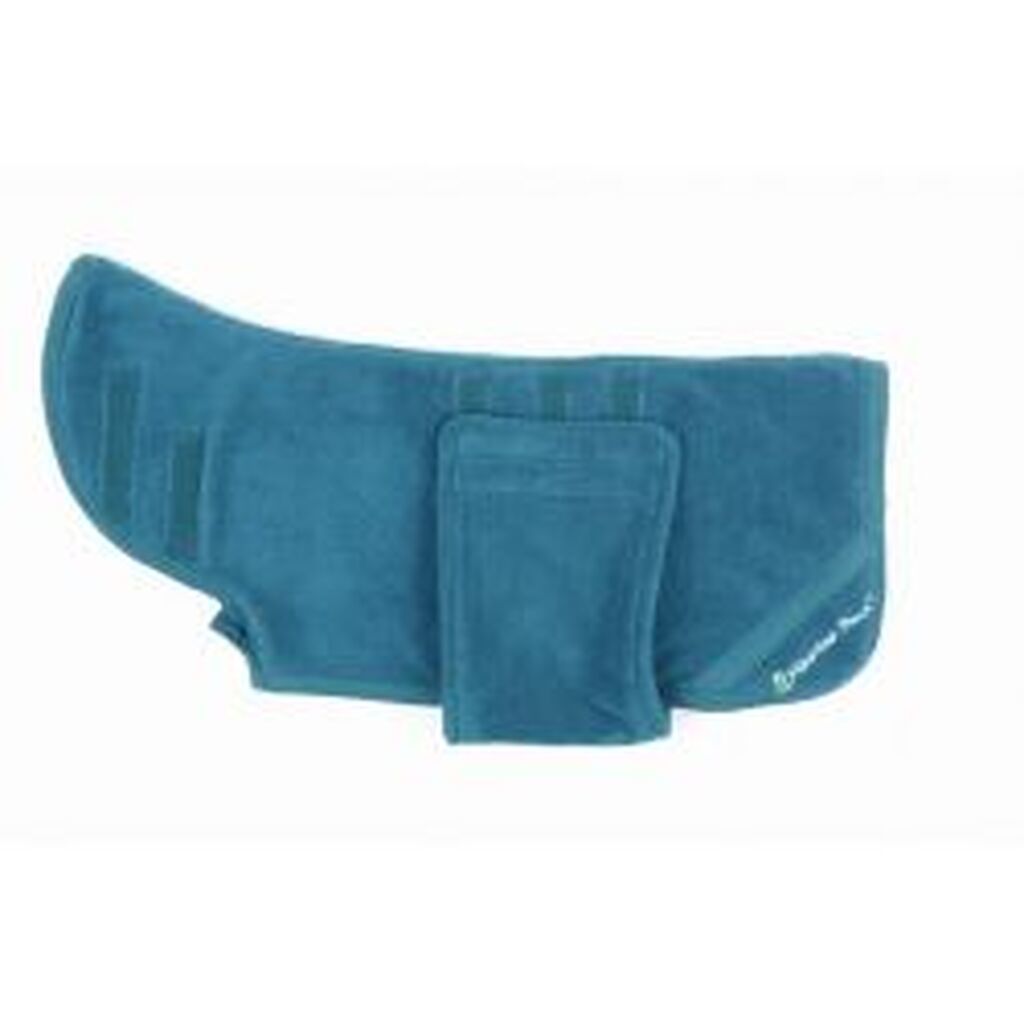 Mountain Paws Dog Robe, Medium, Blue - Hundeudstyr