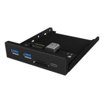 Icy_box Front Panel W/ Usb 3.0 Type-c? And Type-a Hub W/card Reader