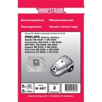 Hanestroem Dammsugarpåsar Philips Sydney, Mobilo