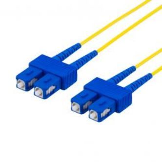 Deltaco Os2 Fiber Cable, Sc - Sc, Duplex, Singlemode, 1m
