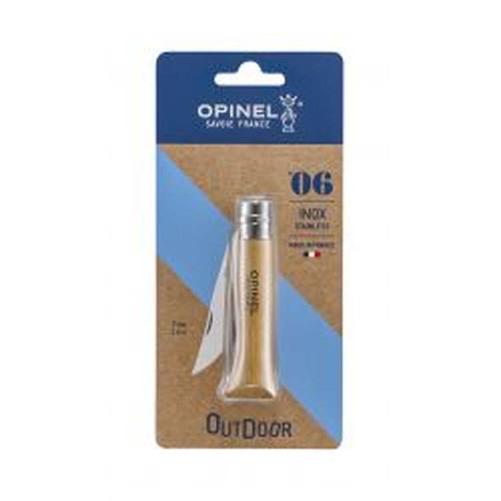 Opinel NÂ°6 Stainless 7,0 Cm. Bøg Blister - Kniv