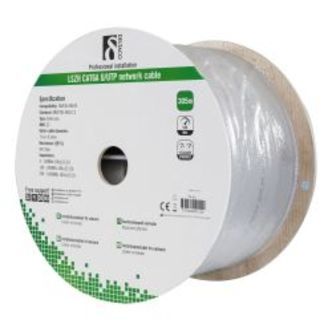 Deltaco U/ftp Cat6a Installation Cable, 305m, 500mhz, Lszh, Grey